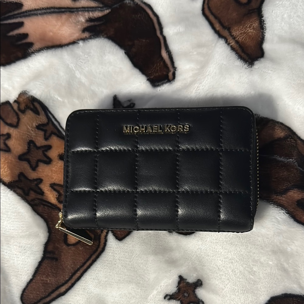 Michael Kors Black Quilted Wallet